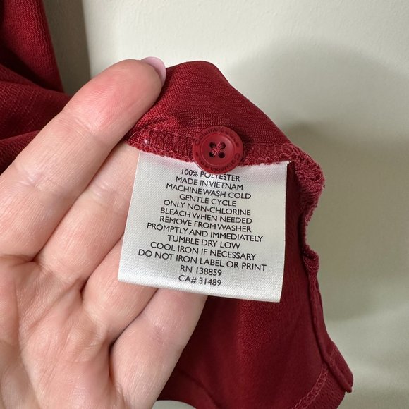 Columbia Golf Red Indiana Hoosiers Short Sleeve Polo Men's XL - Picture 4 of 5